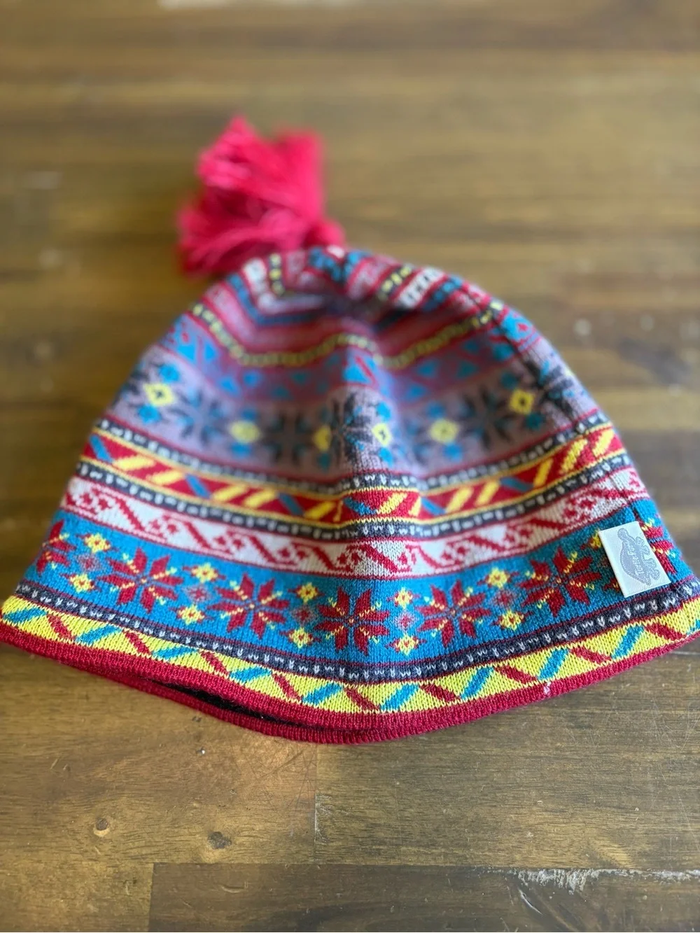 Turtle Fur Beanie Winter Hat Merino Wool Blend Snowflake Warm Multicolor OS